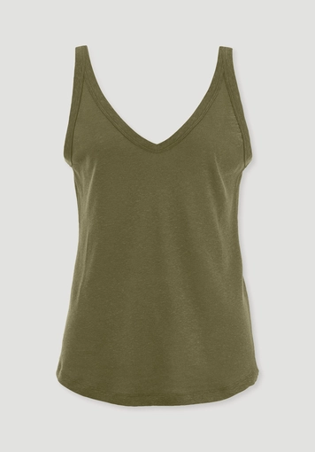 Jersey Top Regular aus Leinen und Bio-Baumwolle