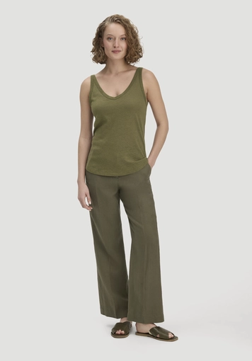 Jersey Top Regular aus Leinen und Bio-Baumwolle - 1