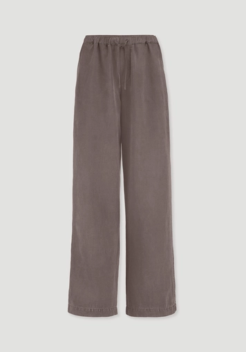 Wide-leg trousers made from TENCEL™ Lyocell with linen