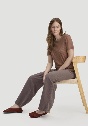 Hose Wide Leg aus TENCEL™ Lyocell mit Leinen - 3