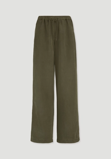 Hose Wide Leg aus TENCEL™ Lyocell mit Leinen