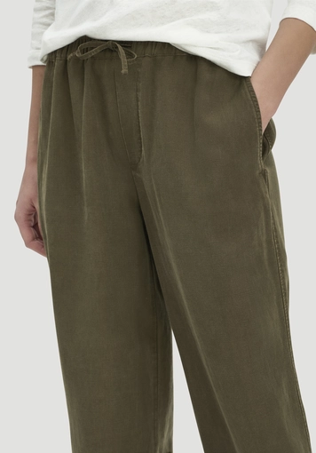 Hose Wide Leg aus TENCEL™ Lyocell mit Leinen - 2