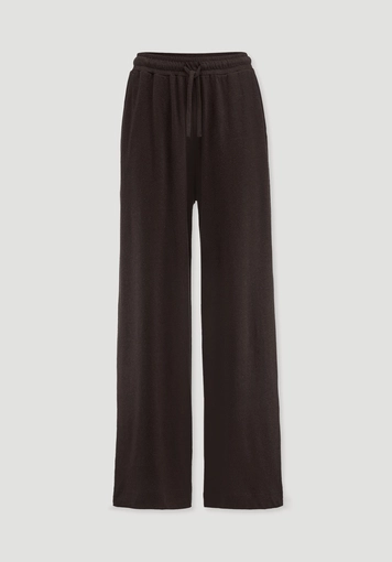 Jersey trousers, wide leg, relaxed fit, made from linen and organic cotton