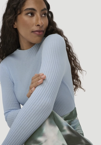 Strick Pullover Fitted aus TENCEL™ Lyocell mit Bio-Baumwolle - 3