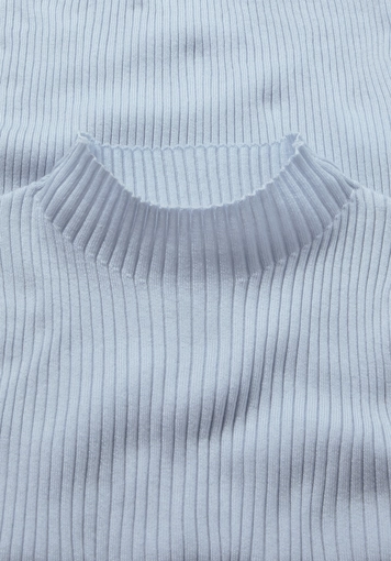 Fitted knit sweater made from TENCEL™ Lyocell with organic cotton - 5