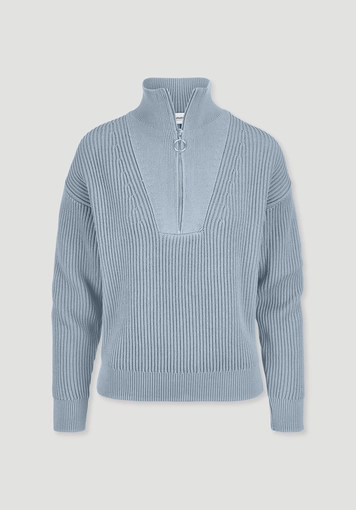 Knitted Troyer Relaxed made of pure organic cotton