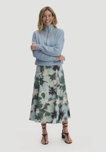 Knitted Troyer Relaxed made of pure organic cotton - 1