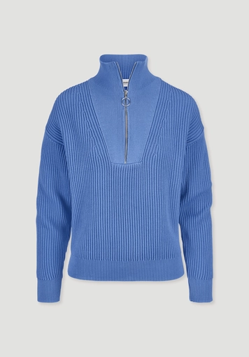 Knitted Troyer Relaxed made of pure organic cotton