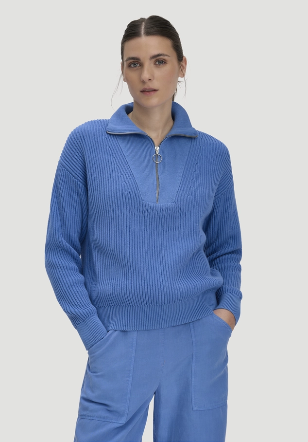 Knitted Troyer Relaxed made of pure organic cotton