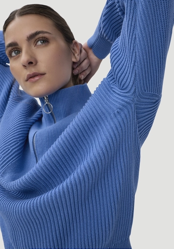 Knitted Troyer Relaxed made of pure organic cotton - 4