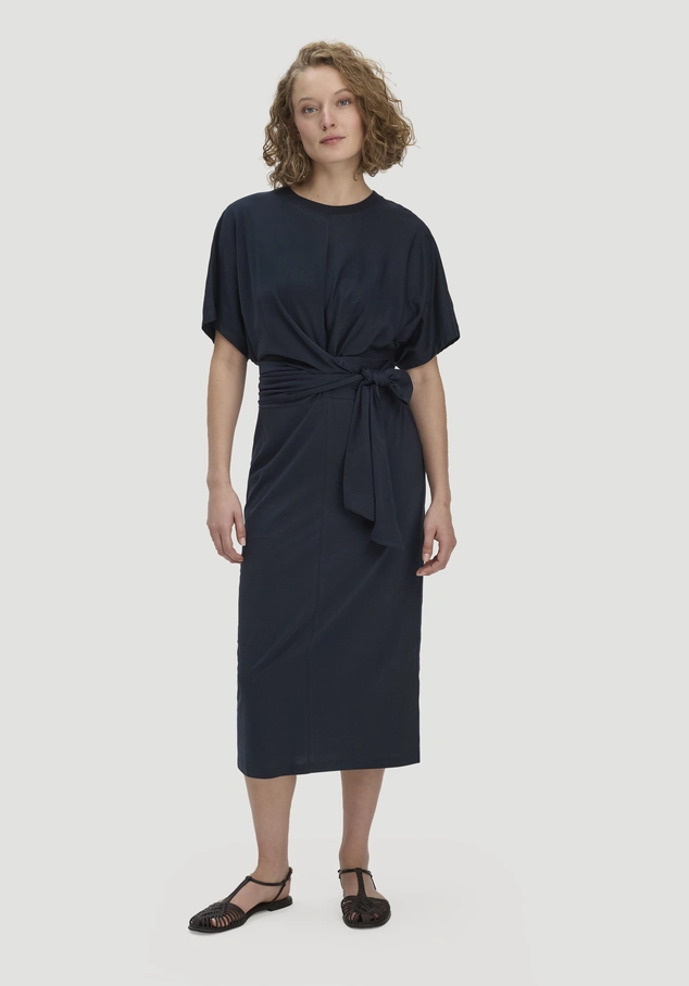 Jersey Kleid Midi Oversize aus reiner Bio-Baumwolle
