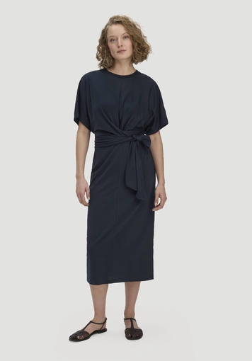 Jersey dress midi oversize made of pure organic cotton - 0