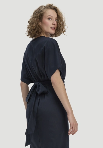 Jersey dress midi oversize made of pure organic cotton - 3