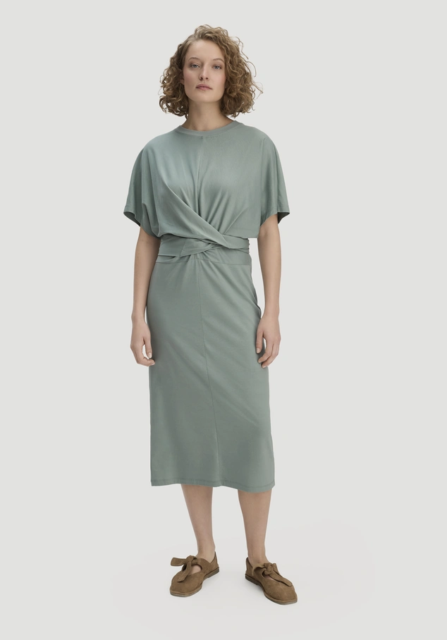 Jersey Kleid Midi Oversize aus reiner Bio-Baumwolle