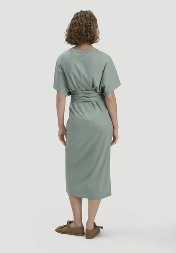 Jersey Kleid Midi Oversize aus reiner Bio-Baumwolle - 1