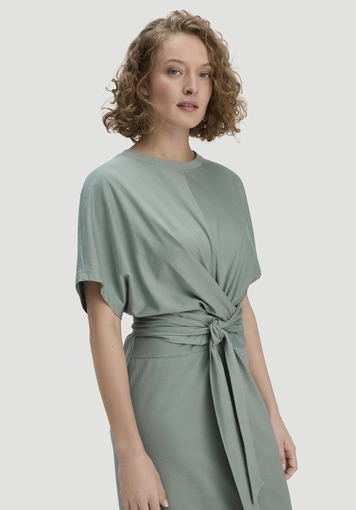 Jersey Kleid Midi Oversize aus reiner Bio-Baumwolle - 3