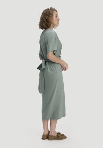 Jersey Kleid Midi Oversize aus reiner Bio-Baumwolle - 4