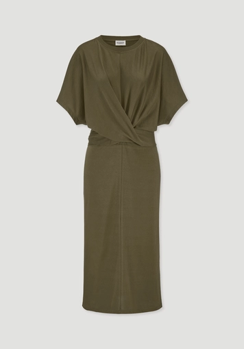 Jersey Kleid Midi Oversize aus reiner Bio-Baumwolle - 4