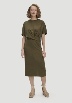 Jersey Kleid Midi Oversize aus reiner Bio-Baumwolle