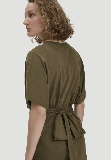 Jersey Kleid Midi Oversize aus reiner Bio-Baumwolle - 2