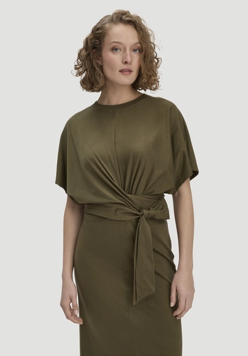 Jersey Kleid Midi Oversize aus reiner Bio-Baumwolle - 3