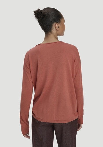 Oversized knit sweater made from TENCEL™ Lyocell with organic cotton - 2