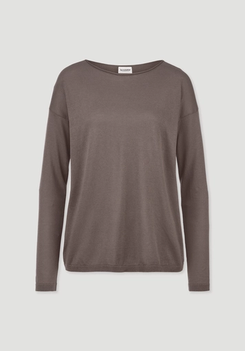 Oversized knit sweater made from TENCEL™ Lyocell with organic cotton - 4
