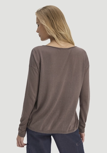 Oversized knit sweater made from TENCEL™ Lyocell with organic cotton - 2
