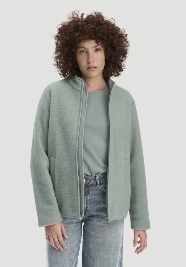 Wollfleece Jacke Regular aus reiner Bio-Merinowolle