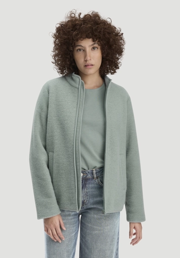 Wollfleece Jacke Regular aus reiner Bio-Merinowolle - 0