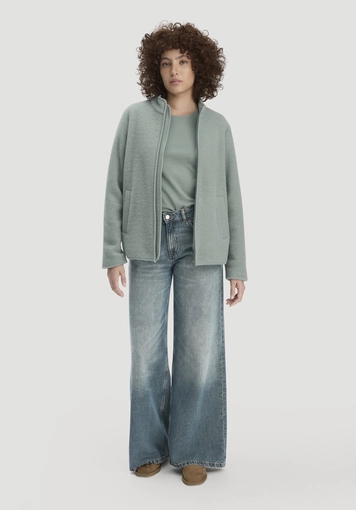 Wollfleece Jacke Regular aus reiner Bio-Merinowolle - 1