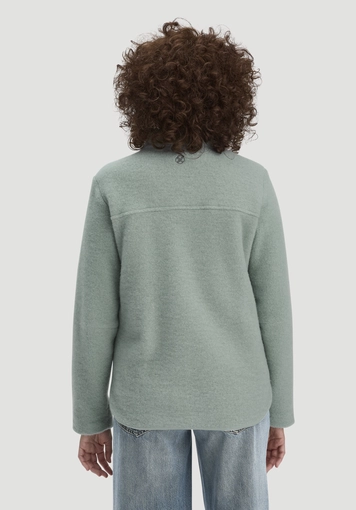 Regular wool fleece jacket made from pure organic merino wool - 2