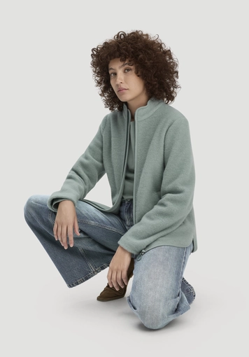 Wollfleece Jacke Regular aus reiner Bio-Merinowolle - 3