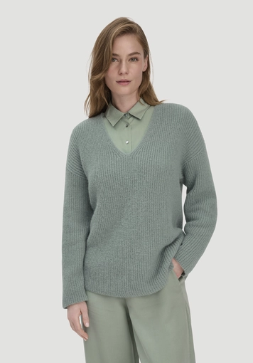 Strick Pullover Relaxed aus reinem Alpaka - 0