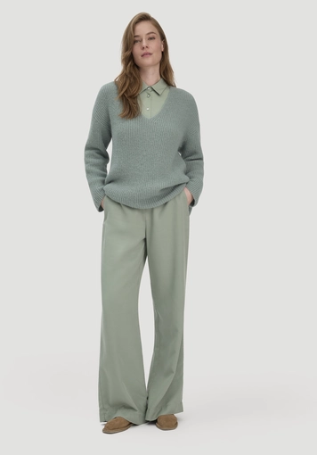 Strick Pullover Relaxed aus reinem Alpaka - 1