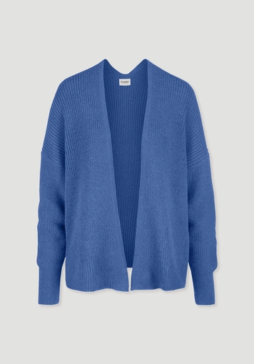 Oversized knitted jacket made of pure alpaca