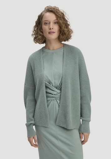 Strick Jacke Oversize aus reinem Alpaka - 0