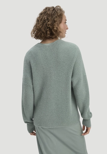 Strick Jacke Oversize aus reinem Alpaka - 2