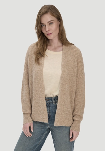 Strick Jacke Oversize aus reinem Alpaka - 0