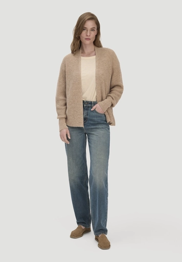 Strick Jacke Oversize aus reinem Alpaka - 1