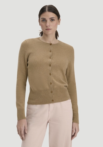 Strick Jacke Regular BETTER RECYCLING aus reinem Cashmere - 0