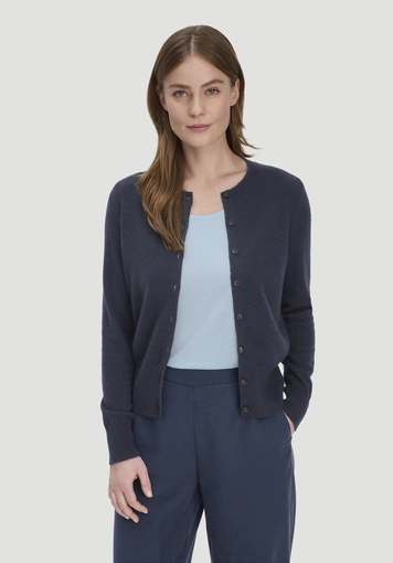 Strick Jacke Regular BETTER RECYCLING aus reinem Cashmere - 0
