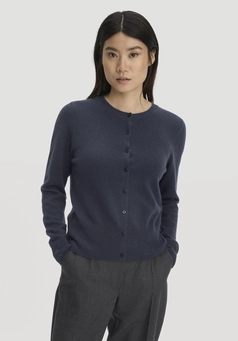 Strick Jacke Regular aus Cashmere mit Recyclinganteil