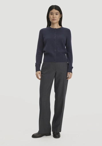 Strick Jacke Regular aus Cashmere mit Recyclinganteil - 1