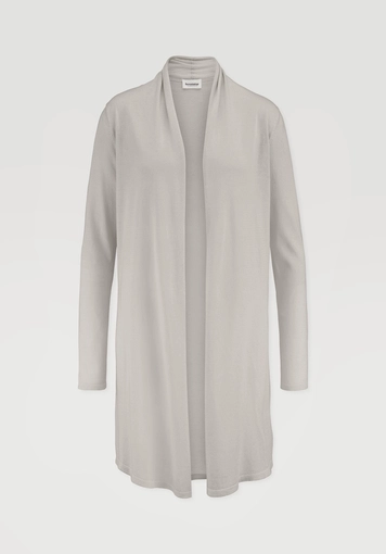 Regular knit jacket made from TENCEL™ Lyocell and organic cotton