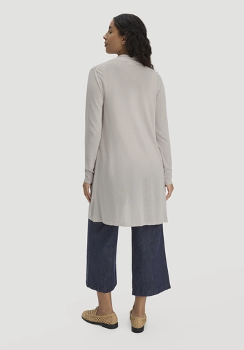 Regular knit jacket made from TENCEL™ Lyocell and organic cotton - 1