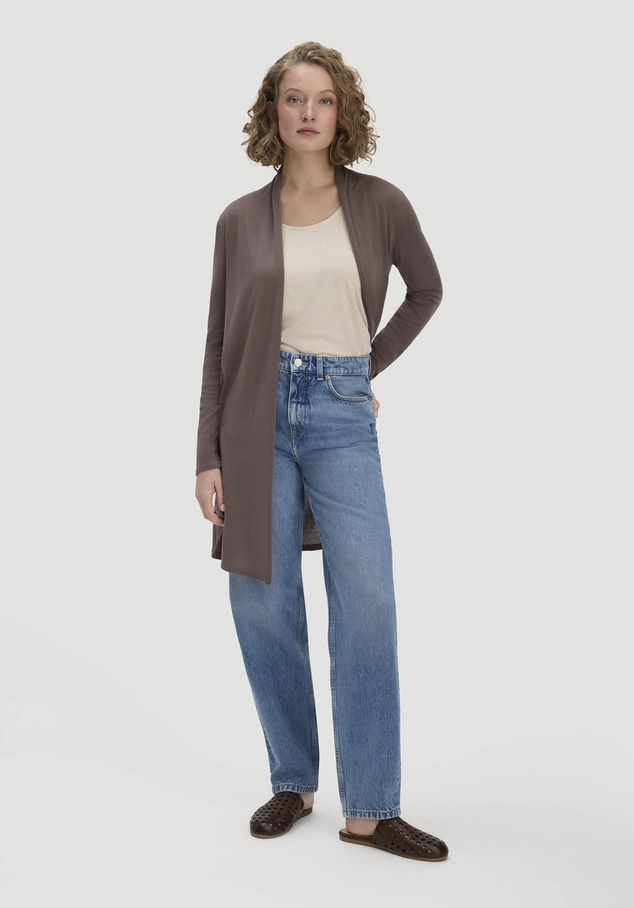 Strick Jacke Regular aus TENCEL™ Lyocell und Bio-Baumwolle