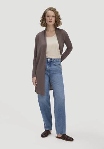 Strick Jacke Regular aus TENCEL™ Lyocell und Bio-Baumwolle - 0