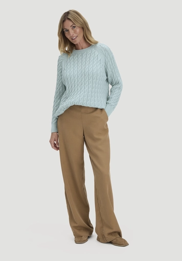 Knitted sweater regular made of pure organic cotton - 1