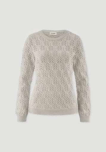 Strick Pullover Regular aus Bio-Baumwolle und Schurwolle - 4